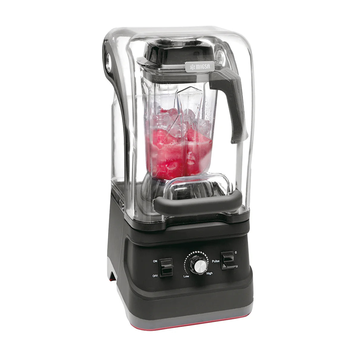 1108 | Licuadora comercial Migsa 2.5 L con bajo nivel de ruido y motor de 1680 W