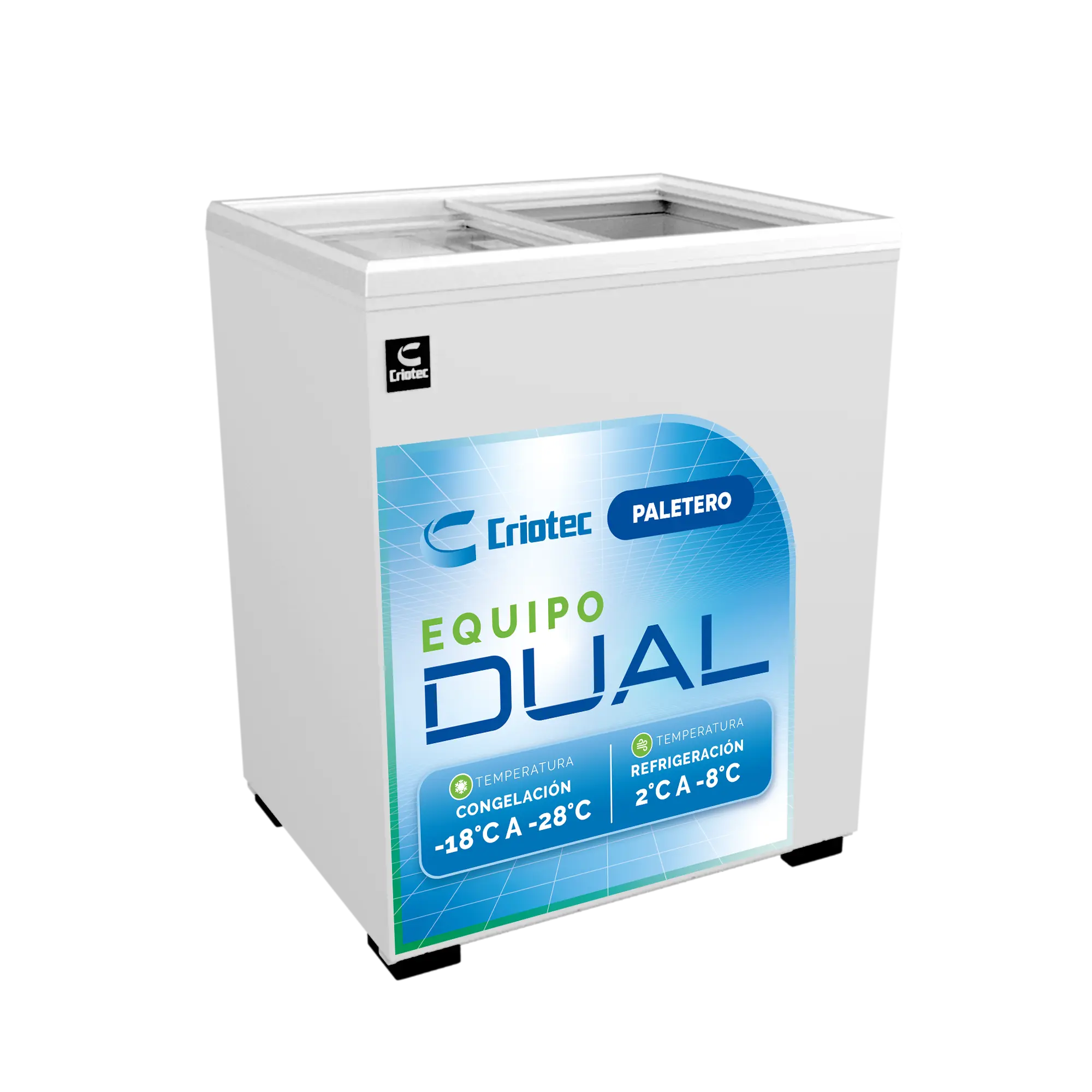 CCH-05 | Conservador de Congelados Dual de puertas corredizas de 5 ft³