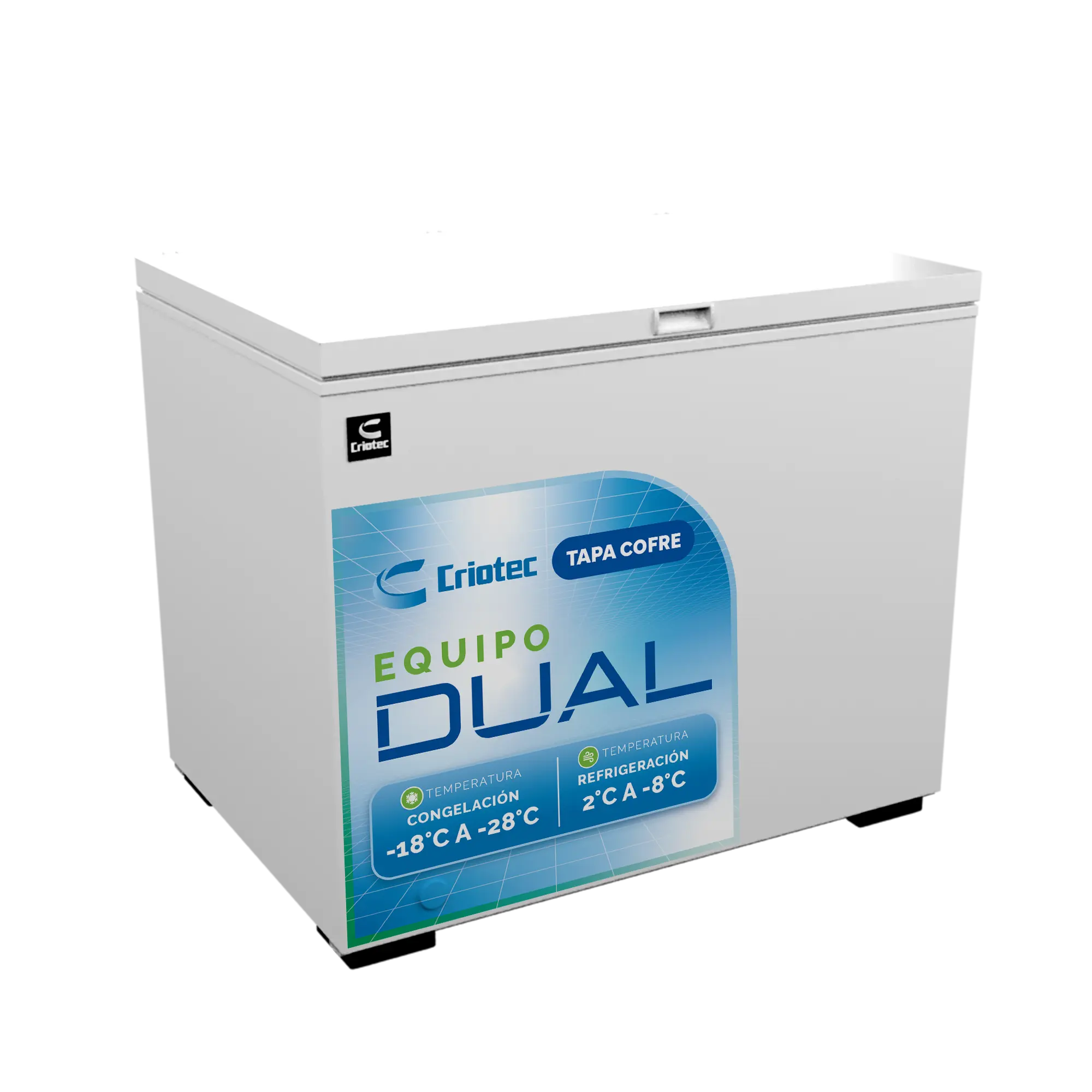 CTCC-10 | Conservador de Congelados Dual Puerta Sólida 10 ft³