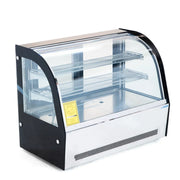 GN-900CT | Vitrina refrigerada sobre mostrador Migsa 90 cm con cristal curvo, 2 entrepaños e iluminación LED