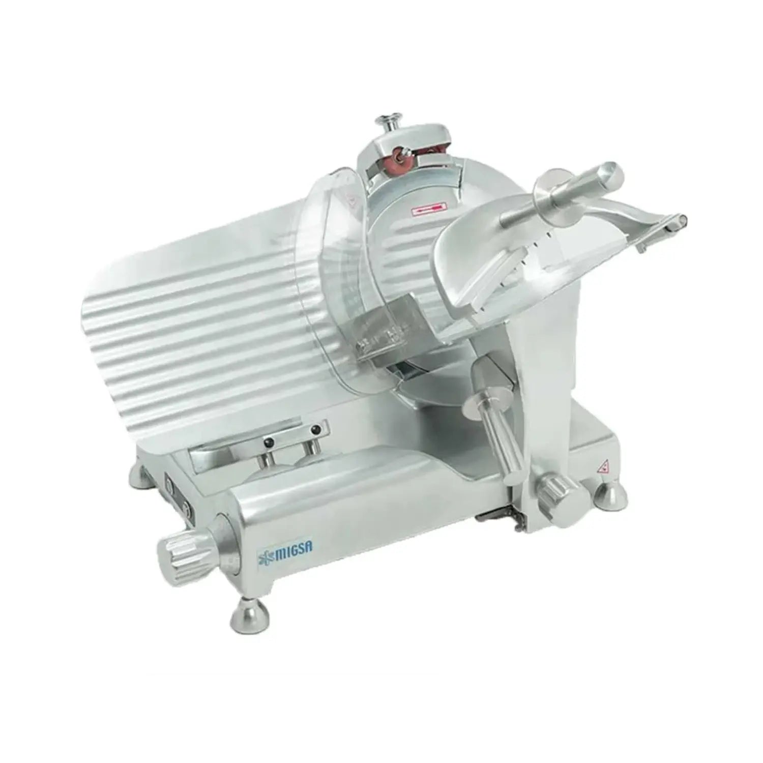 HBS-300A | Rebanadora de carnes frías Migsa 250 W con cuchilla de 30 cm y espesor ajustable de 0 a 16 mm