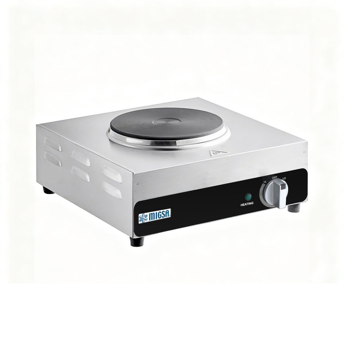 HSC-2203 | Parrilla eléctrica Migsa 2.5 kW con 1 sección, termostato y foco indicador
