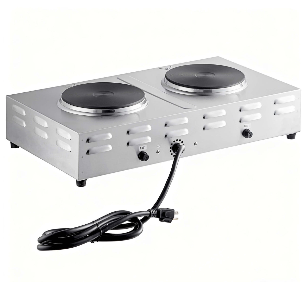 HSC-2205  | Parrilla eléctrica Migsa 4.5 kW con 2 secciones, termostatos y focos indicadores