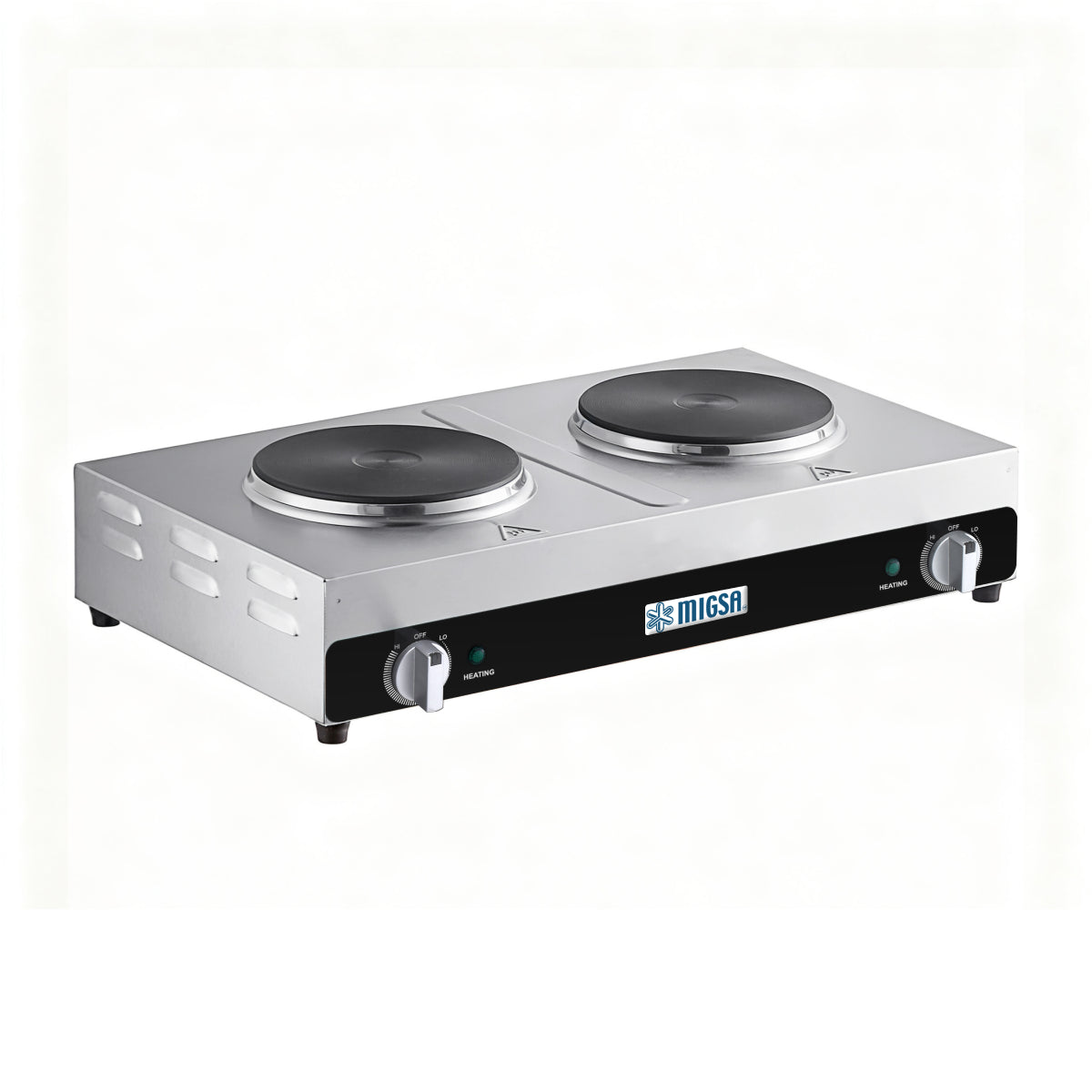 HSC-2205  | Parrilla eléctrica Migsa 4.5 kW con 2 secciones, termostatos y focos indicadores
