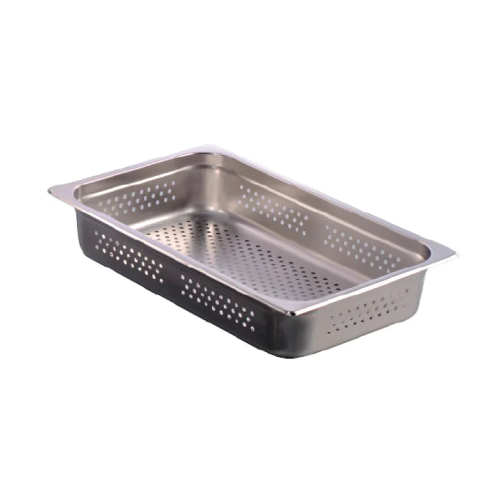 IP4CUARTO-06P | Inserto GN cuarto perforado Migsa  de acero inoxidable 26.5 x 16.2 x 6.5 cm