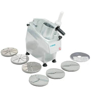 HLC-300 | Procesador de vegetales Migsa 550 W con 7 discos y doble sistema empujador
