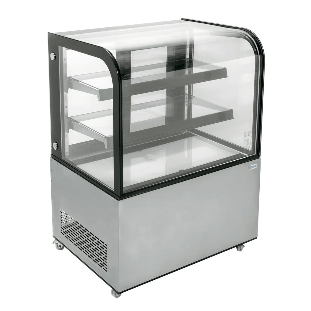 ARC-270Y | Vitrina refrigerada de piso Migsa  270 L con cristal curvo, puertas deslizables e iluminación LED
