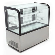 ARC-370Y | Vitrina refrigerada de piso Migsa 400 L con frente de 120 cm, cristal curvo e iluminación LED