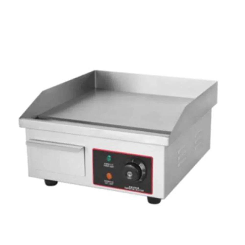 BN-36B | Plancha grill lisa eléctrica Migsa 1.5 kW con placa de 3/8" y cajón para grasa