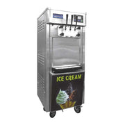 BQL-825E-P/240 | Máquina de helado suave de piso Migsa de 2 sabores con sistema nocturno y producción de 18 a 20 L por hora