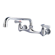 BXF-K12 | Llave mezcladora de pared Migsa de 8" con cuello de ganso de 12" y conexiones macho de 1/2" NPS