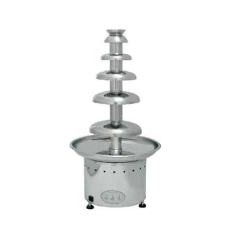 CF44A | Fuente de chocolate profesional Migsa 6 cascadas con capacidad de 8 kg y cuerpo de acero inoxidable