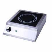 CHS-1 | Parrilla vitrocerámica comercial Migsa  2 kW con termostato ajustable y superficie a prueba de agua