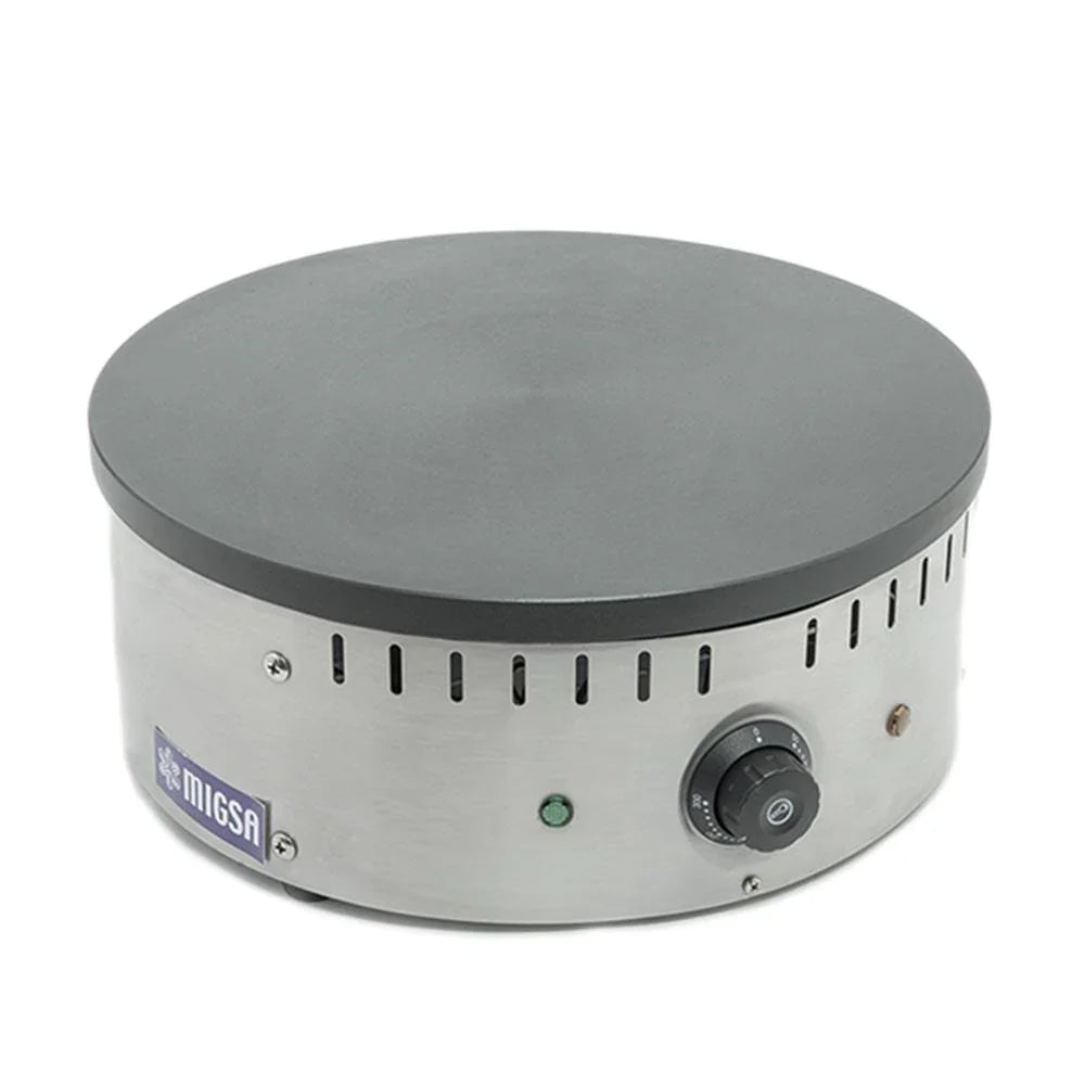 CM-003 | Crepera circular eléctrica Migsa  40 cm 1800 W con plato de teflón y termostato