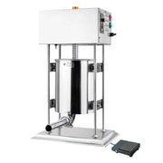 ESV-15 | Embutidora eléctrica vertical Migsa  15 L con pedal y 4 embudos ajustables