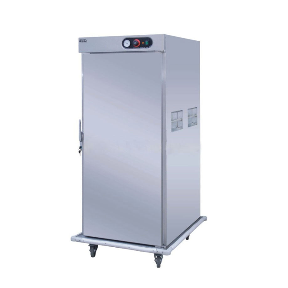 FW-11 | Carro calentón eléctrico de alimentos Migsa 1.8 kW con 11 parrillas y charola evaporadora