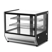 GN-1200RT | Vitrina refrigerada sobre mostrador Migsa 120 cm con cristal recto, 2 entrepaños e iluminación LED