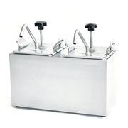 JZF-2 | Dispensador doble de condimentos Migsa 4.4 L con bombas de pistón desmontables