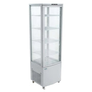 RT-235L | Refrigerador de exhibición panorámica Migsa 235 L con 4 caras de cristal e iluminación interior