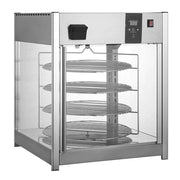 RTR-158L | Exhibidor y calentador de pizza con humedad Migsa 158 L con 4 niveles giratorios e iluminación LED