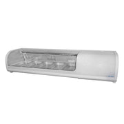 RTS-52L | Vitrina refrigerada para sushi Migsa 52 L con cristal curvo, iluminación LED y 5 charolas GN 1/3