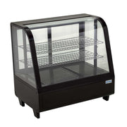 RTW-100L | Vitrina refrigerada de cristal curvo sobre mostrador Migsa 100 L con iluminación LED y control digital de temperatura