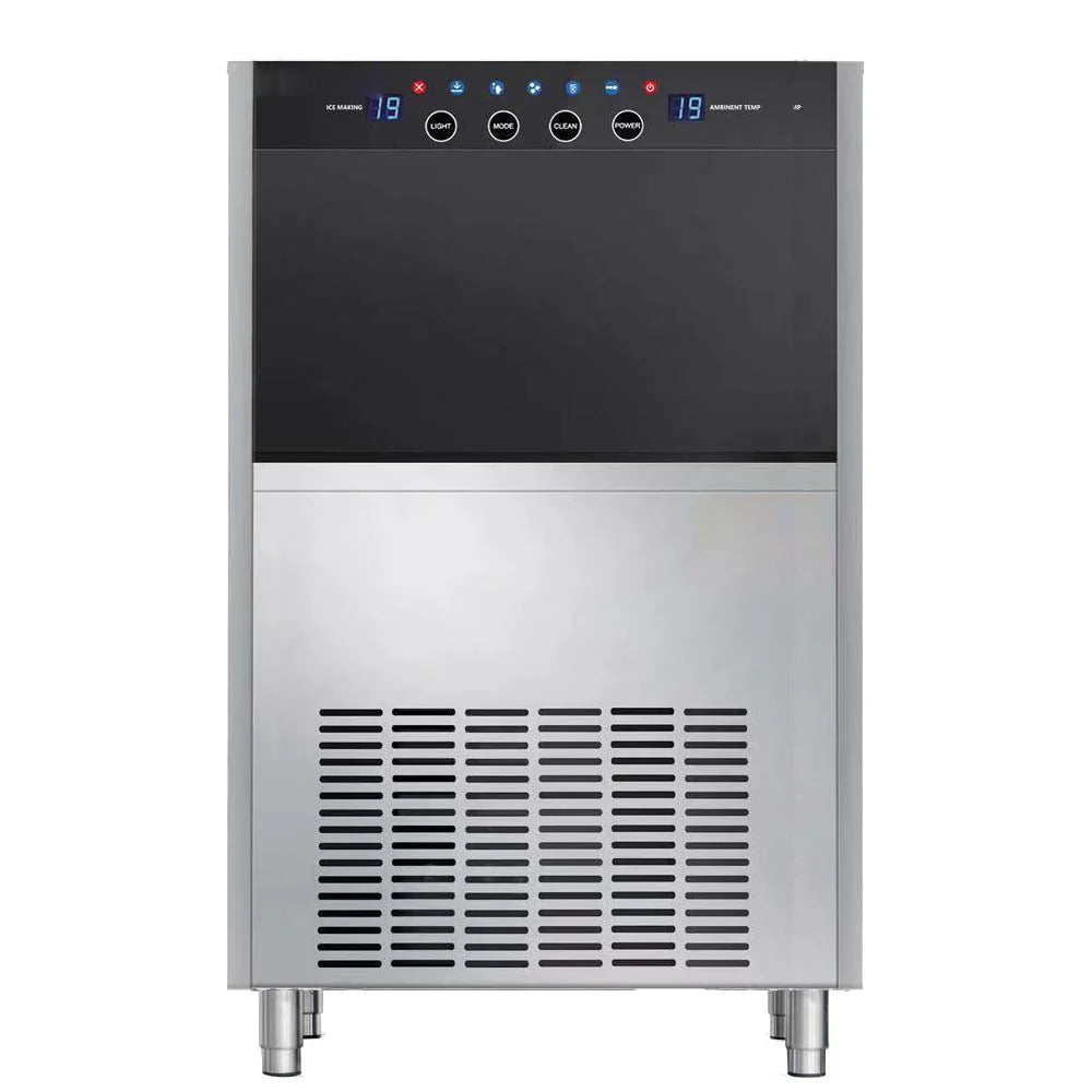 HB-130F | Máquina fabricadora de hielo frappé Migsa 130 kg por día con depósito de 42 kg y filtro de agua incluido