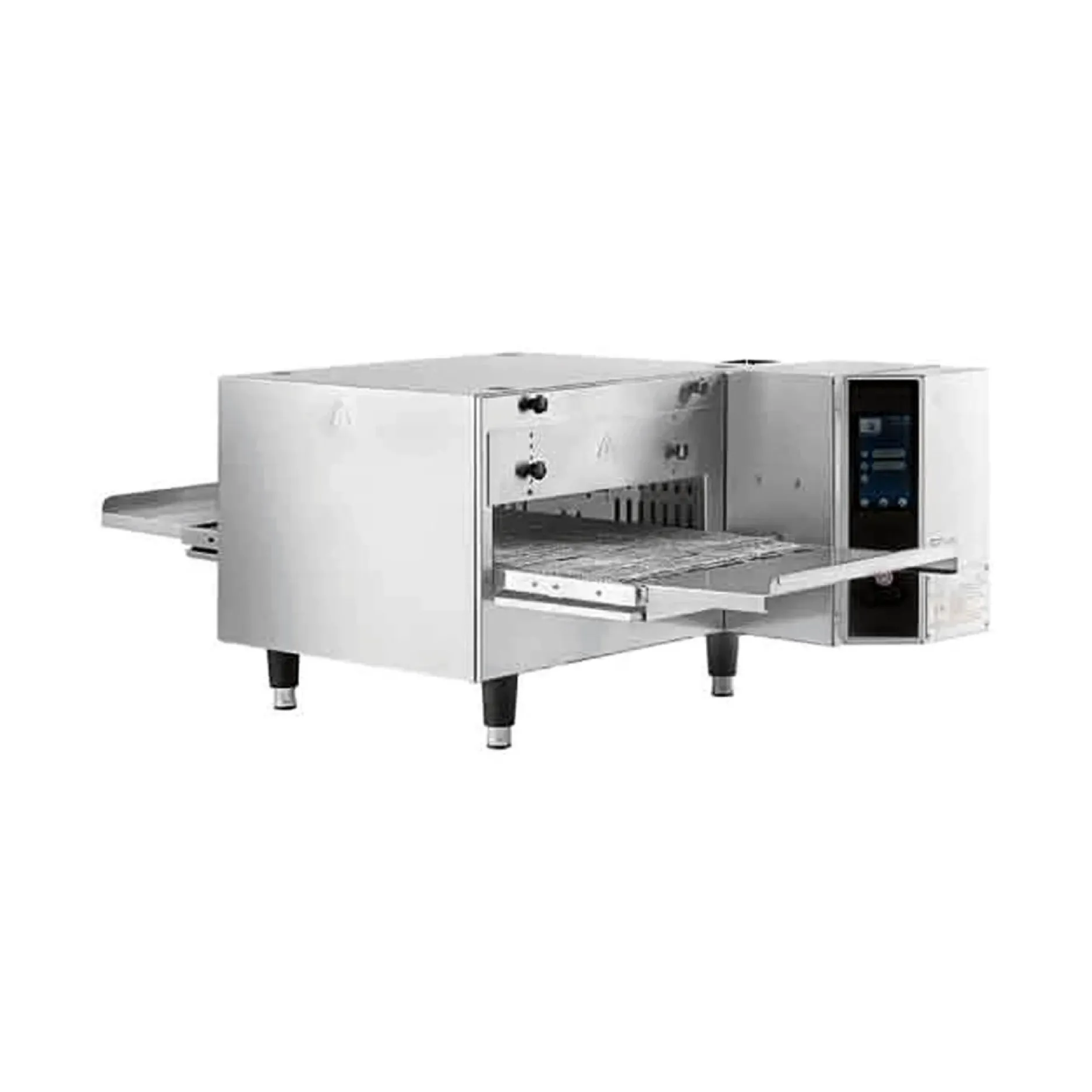 NTE-1620 | Horno de pizzas eléctrico de banda impinger Migsa  6.7 kW con entrada de 43 cm y controles digitales programables