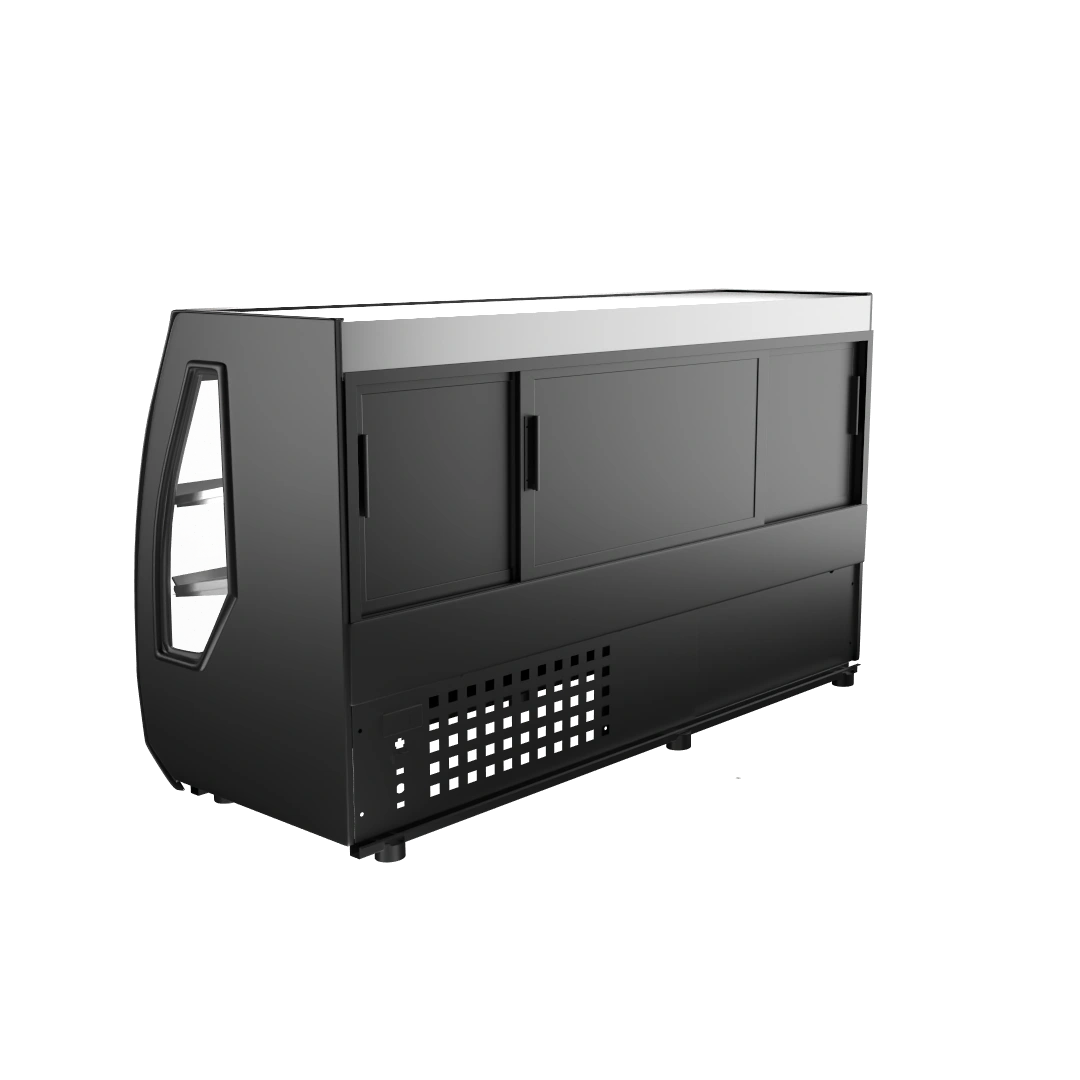 VCC-200 CLASE B | Vitrina Curva Refrigerada para Mostrador