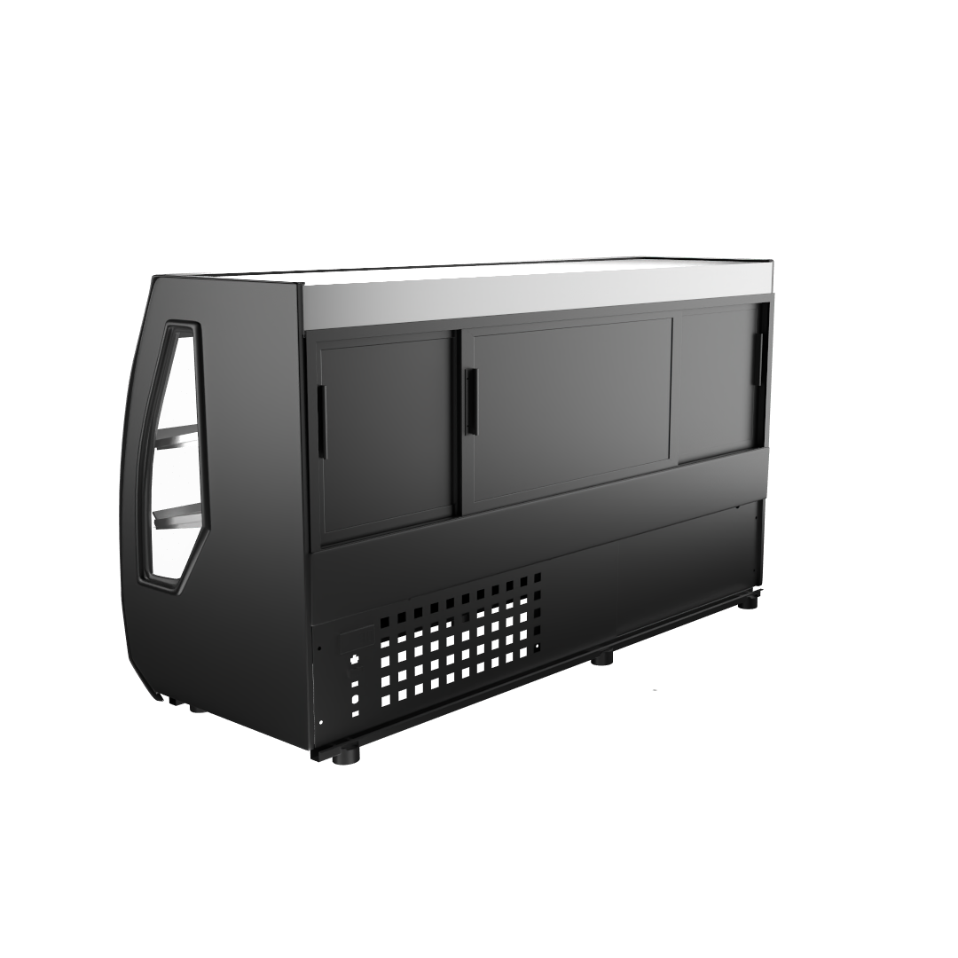 VCC-200 | Vitrina Curva Refrigerada para Mostrador