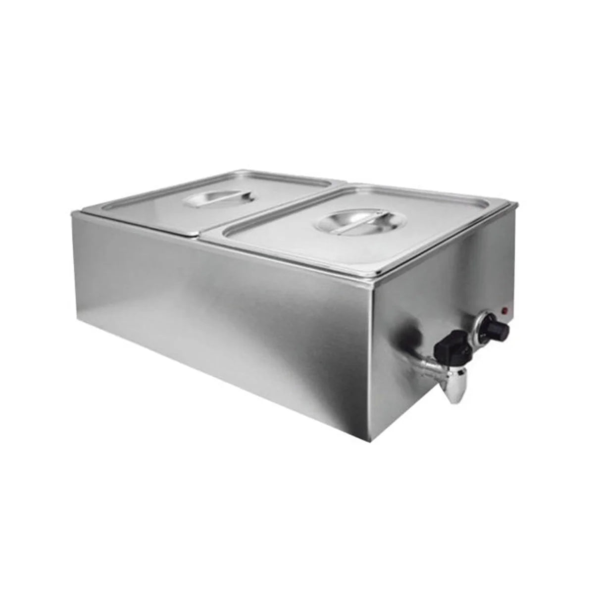 ZCK165AT-2 | Baño María eléctrico Migsa 1200 W con 2 insertos y llave de drenaje