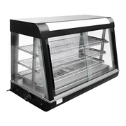 BN-600R | Vitrina caliente sobre mostrador Migsa 1840 W con frente de 60 cm, 3 niveles y puertas deslizables