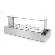 BN-B22 | Baño María eléctrico Migsa 1000 W con 3 insertos y tapas