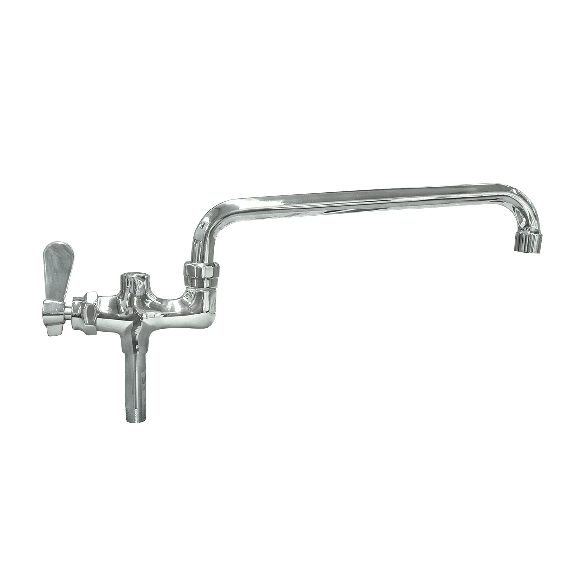 BXF-B12 | Llave mezcladora Migsa de 12" con cuello de ganso para mangueras de prelavado