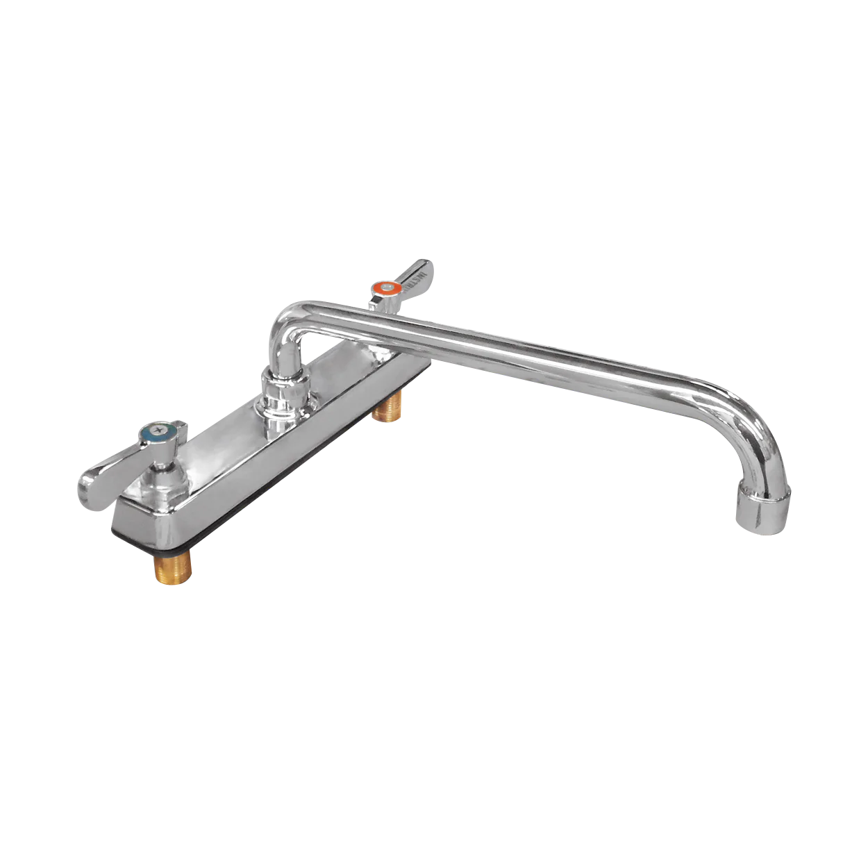 BXF-H12 | Llave mezcladora de cubierta Migsa de 8" con cuello de ganso de 12" y conexiones macho de 1/2" NPS