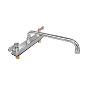 BXF-H12 | Llave mezcladora de cubierta Migsa de 8" con cuello de ganso de 12" y conexiones macho de 1/2" NPS