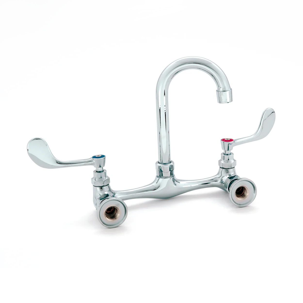 BXF-KW5G | Llave mezcladora de pared Migsa de 8" con aletas largas y cuello de ganso alto