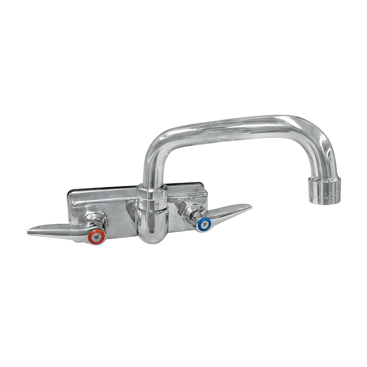 BXF-SM6 | Llave mezcladora de pared Migsa  de 4" con cuello de ganso de 6" y cierre rápido