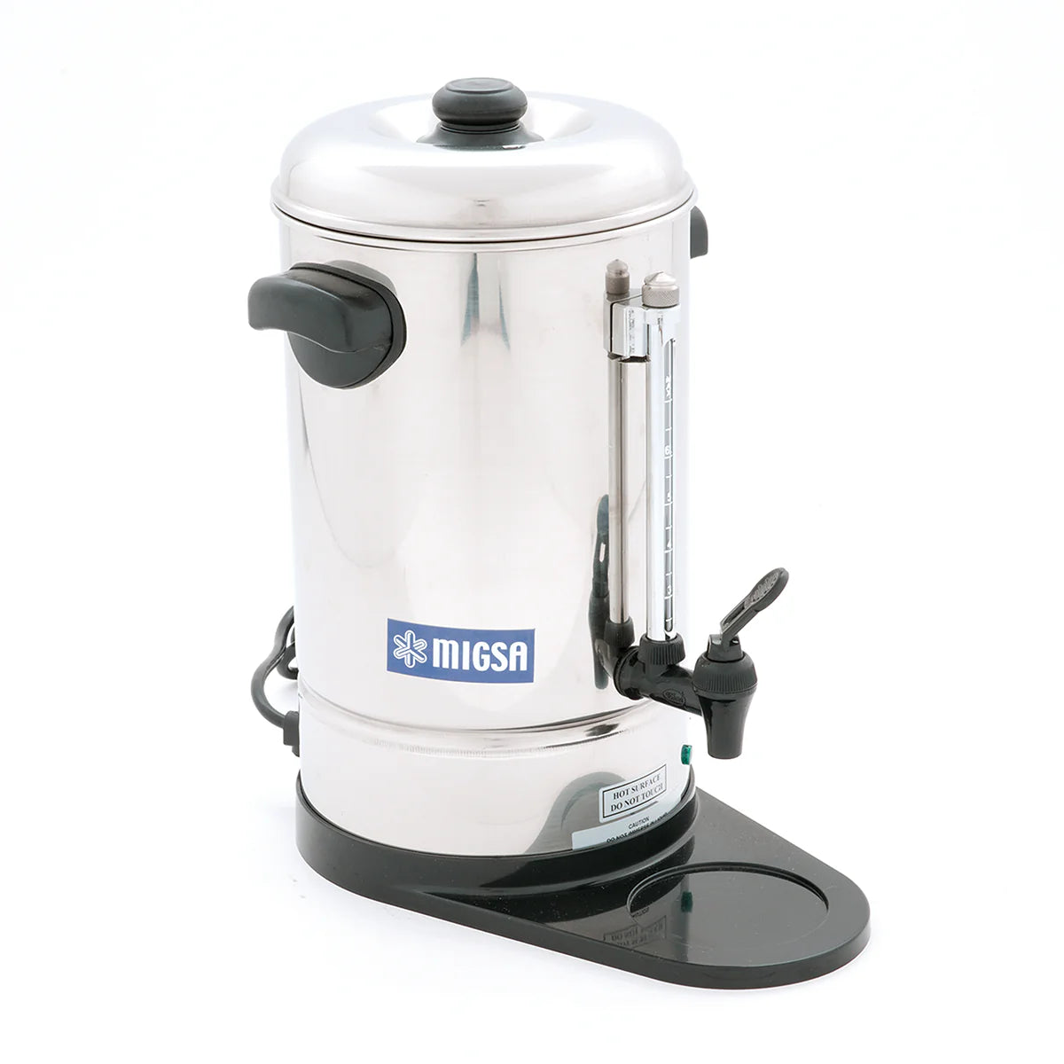 CP-06  | Cafetera percoladora eléctrica Migsa 6 L para 36 tazas con cuerpo de acero inoxidable