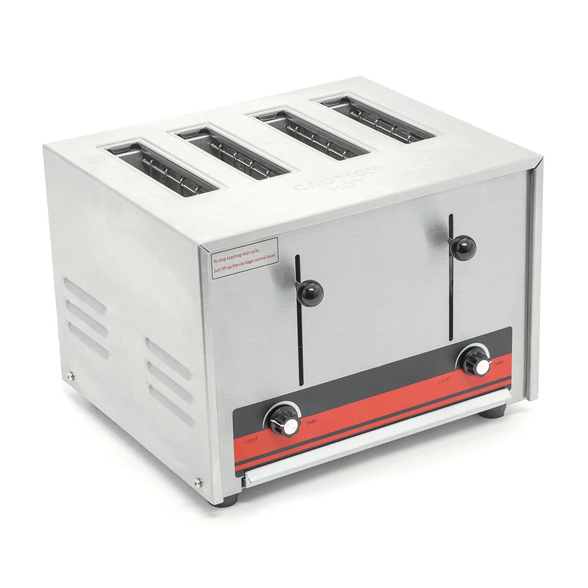 CT-120 | Tostador de pan comercial Migsa 1.8 kW para 4 rebanadas con doble control de tostado