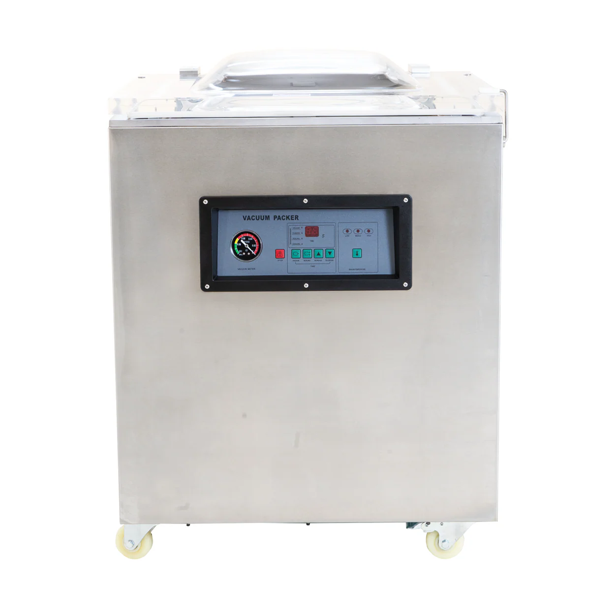 DZQ-600B | Empacadora al vacío de piso Migsa 1.8 kW con doble barra selladora de 55 cm e inyección de gas