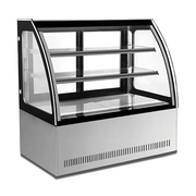 GN-900C2 | Vitrina refrigerada de piso Migsa con cristal curvo, puertas deslizables e iluminación LED