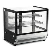 GN-900RT | Vitrina refrigerada sobre mostrador Migsa 90 cm con cristal recto, 2 entrepaños e iluminación LED