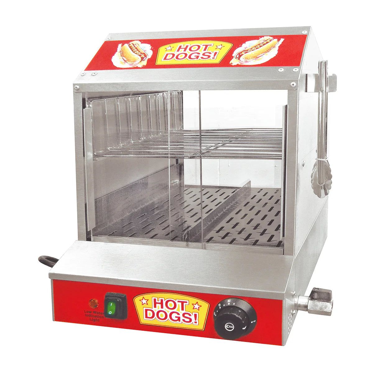 HD-1200 | Cocedor de salchichas y calentador de pan a vapor Migsa 1200 W para 175 salchichas y 40 panes