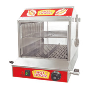 HD-1200 | Cocedor de salchichas y calentador de pan a vapor Migsa 1200 W para 175 salchichas y 40 panes