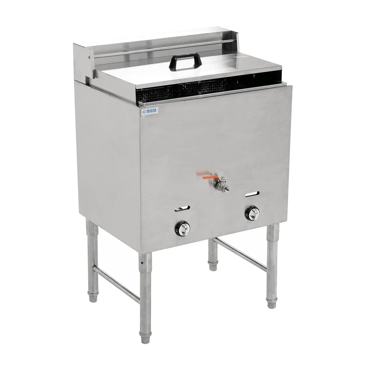 HGF-74 | Freidora a gas Migsa 28 L con 1 tanque y 2 canastillas