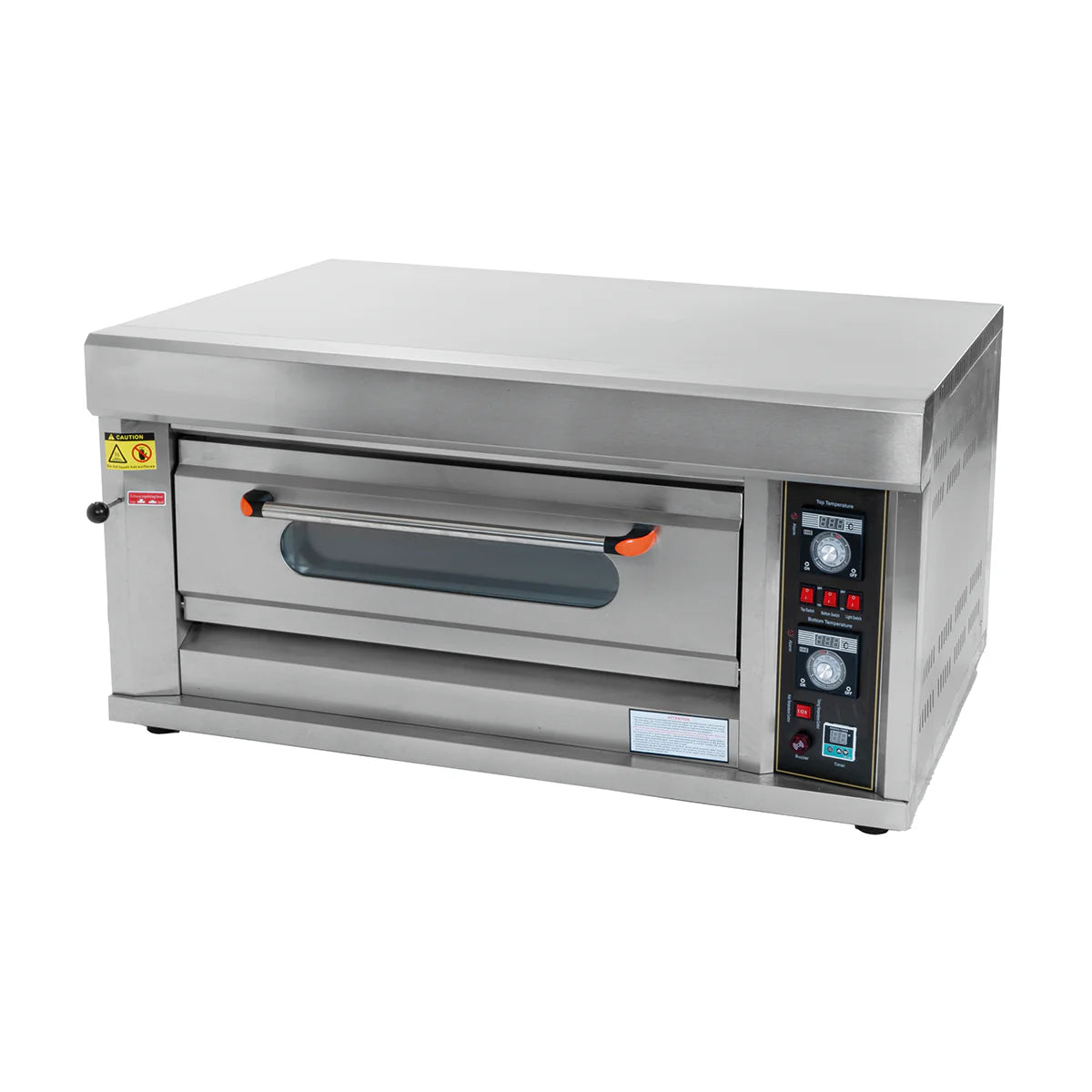 HGO-12 | Horno a gas Migsa para 2 charolas con control de temperatura y ventana de cristal
