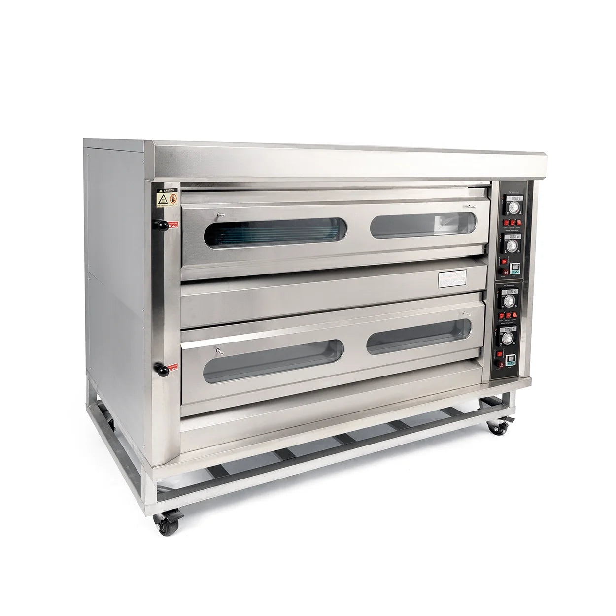 HGO-26 | Horno a gas Migsa para 6 charolas con control de temperatura por sección y ventanas de cristal