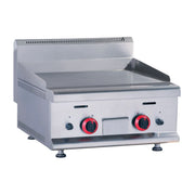 HGR-606 | Plancha grill modular lisa a gas Migsa  con 2 quemadores y válvulas de ajuste de flama