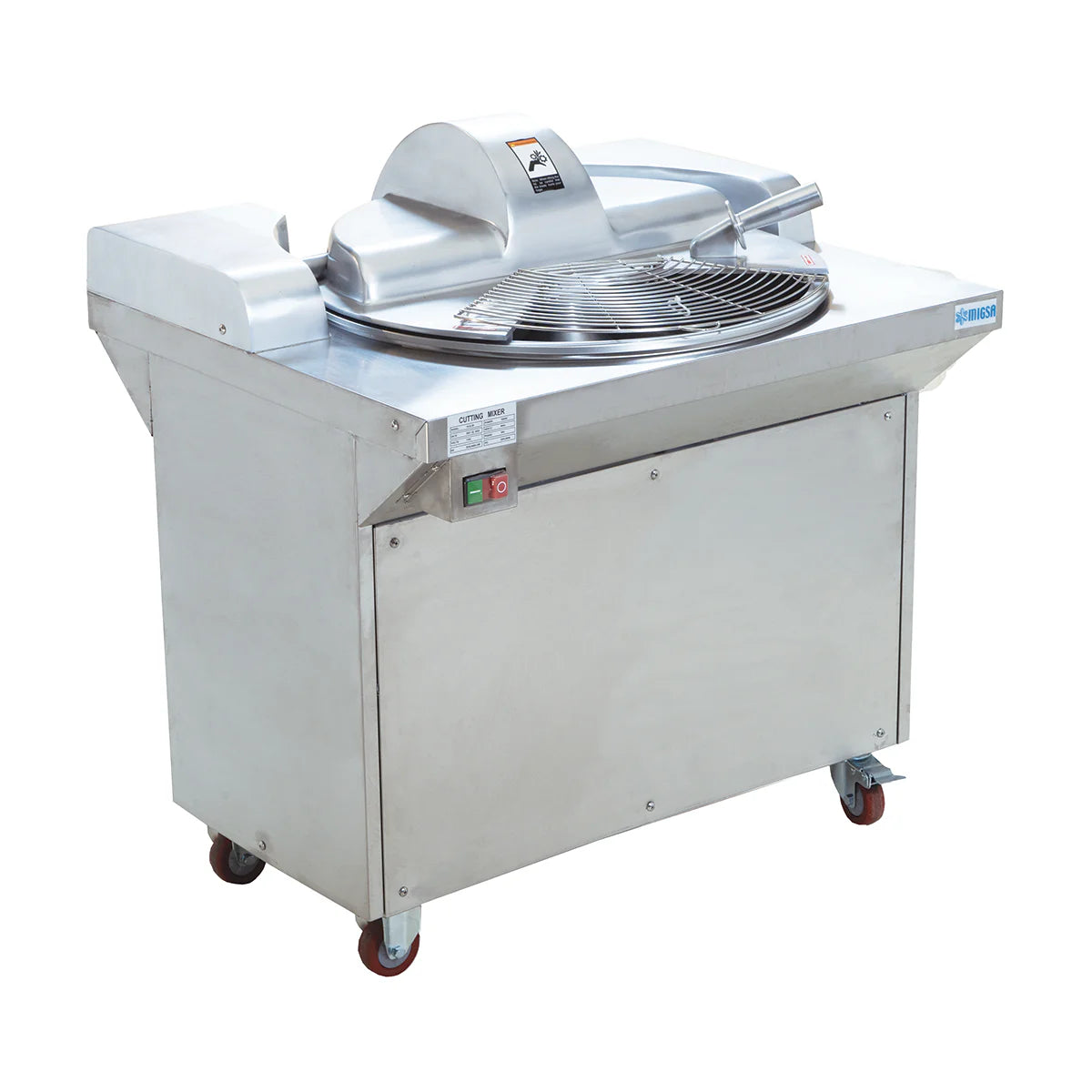 HLQ-20 | Cortadora mezcladora de alimentos Migsa 24 L con base de piso y motor de 1 1/2 HP